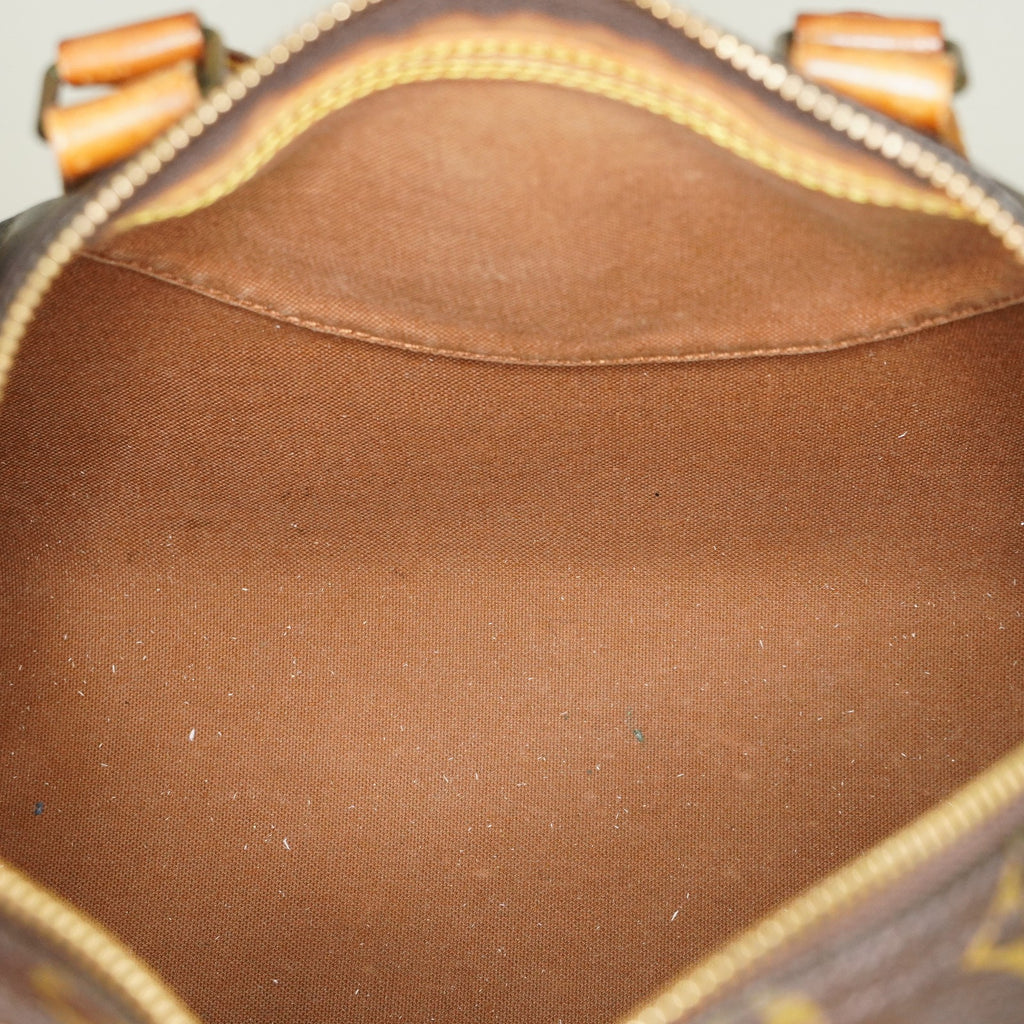 Louis Vuitton Speedy 25 Monogram Canvas Brown Boston Handbag Used 07E295830008