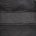 Hermes Fourre-Tout MM Black Canvas Leather Tote Bag Used Auth 09E02825011