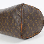 Louis Vuitton Speedy 35 Monogram Brown Boston Hand Bag M41524 Used 08E104070012
