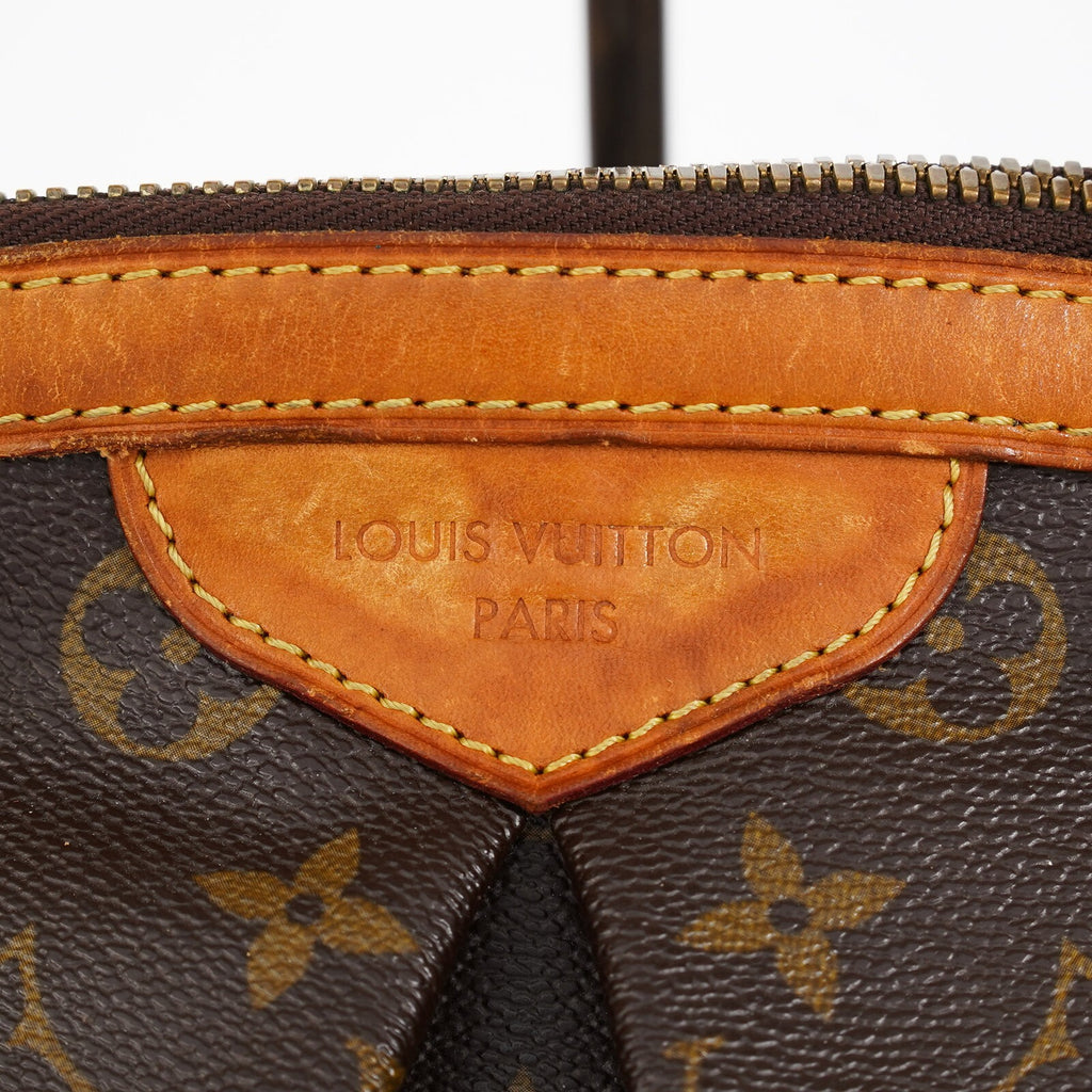 Louis Vuitton Monogram Tivoli M40143 Used Brown Canvas Handbag Tote 08E114510002