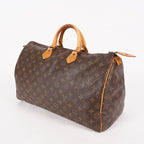Louis Vuitton Monogram Speedy 40 M41522 Boston Hand Bag Brown Used 07E364180002