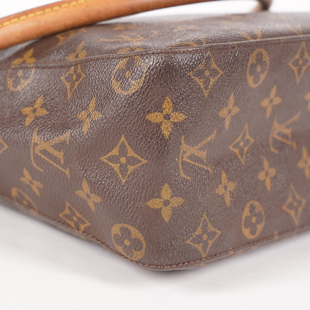Louis Vuitton Monogram Looping GM Shoulder Bag Brown M51145 Vintage 07E143410005