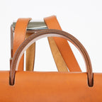 Hermes Herbag Ado PM Backpack Beige Canvas Leather 2way Bag Used 07E404730012
