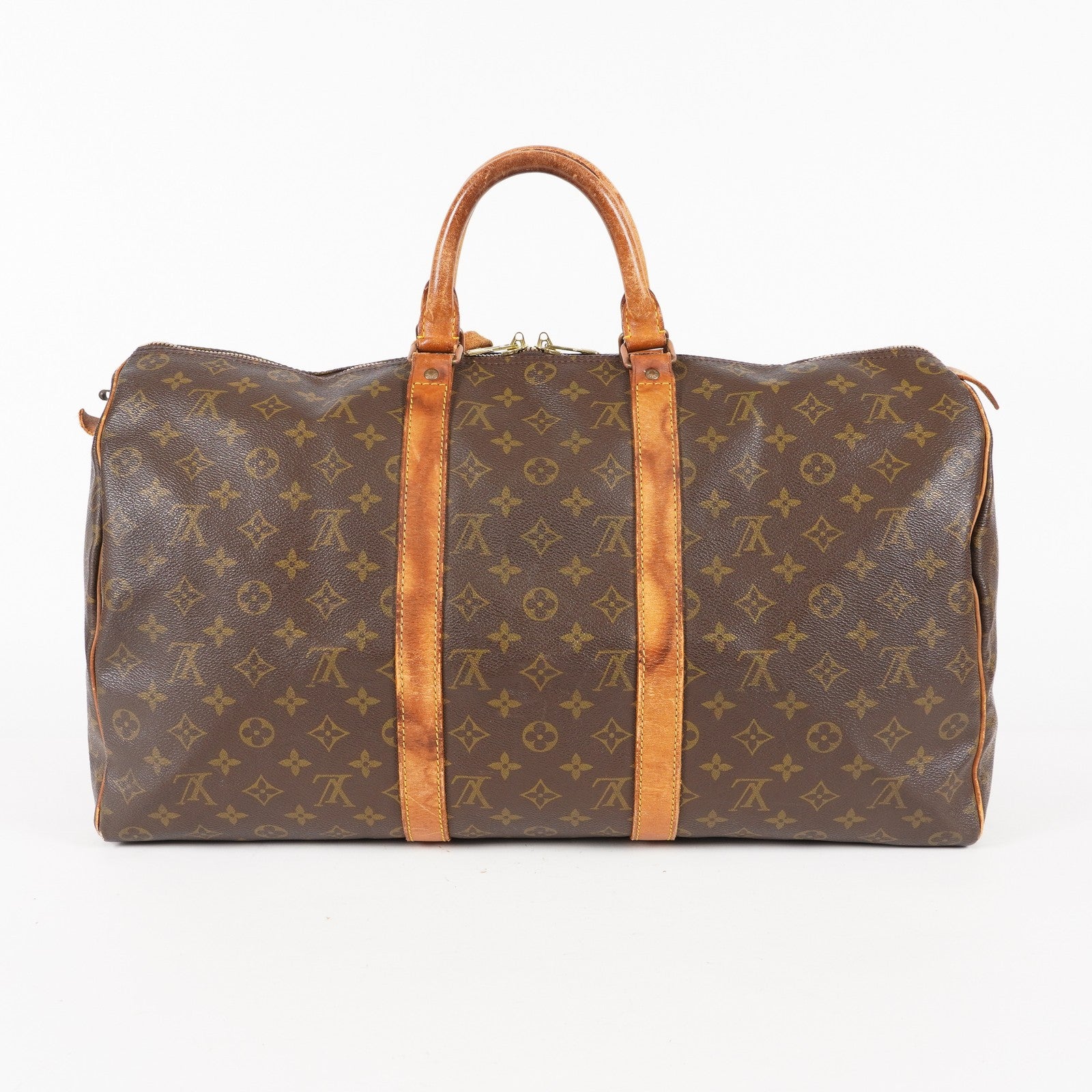 LOUIS VUITTON Keepall 50 Monogram Boston Bag Brown vintage M41426 06E173740010