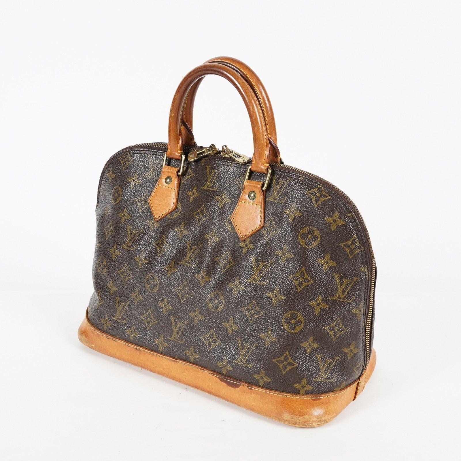Louis Vuitton Alma PM Handbag M51130 Monogram Canvas Brown Vintage 08A293088803