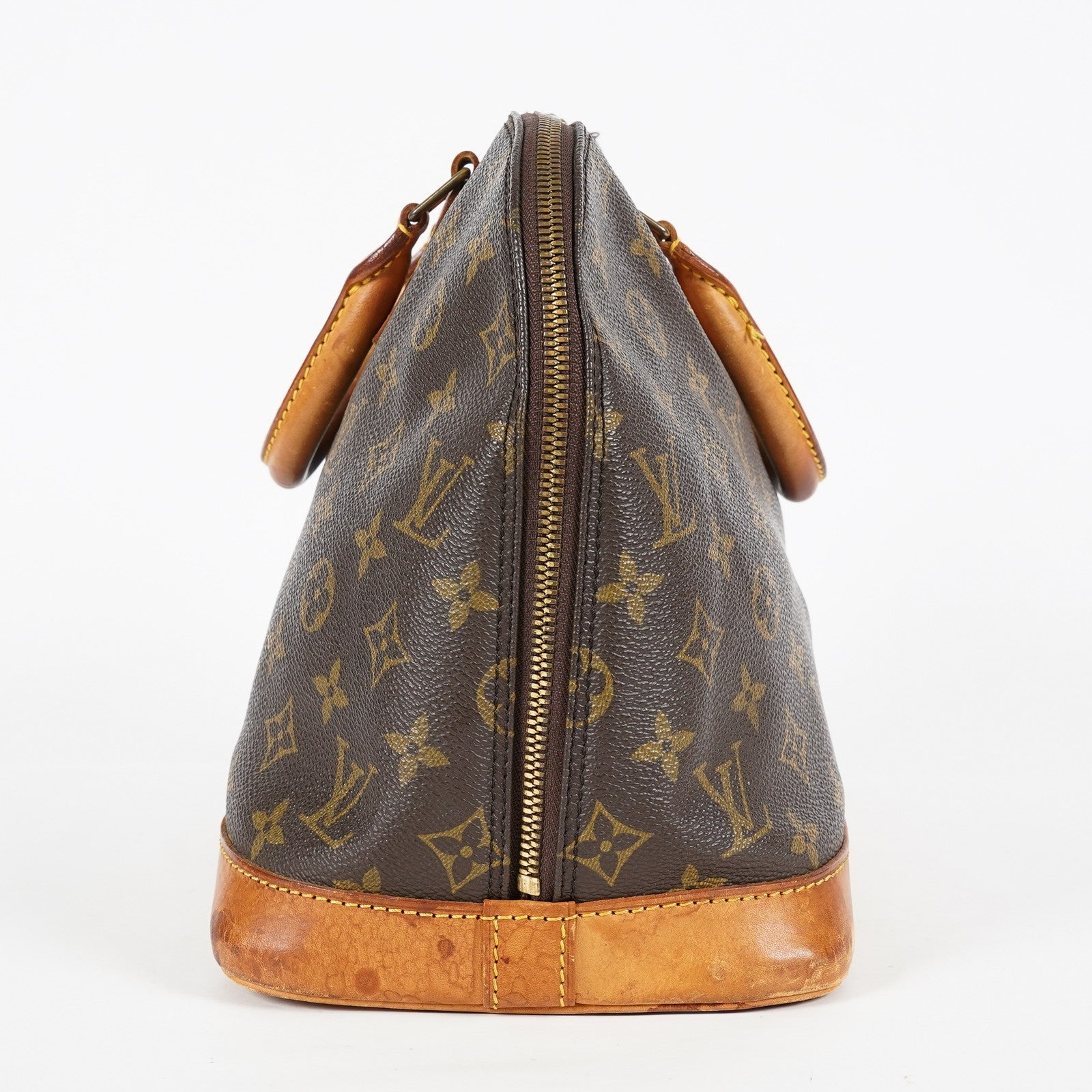 Louis Vuitton Alma PM Monogram Canvas Brown Handbag M51130 Vintage 08A113088803