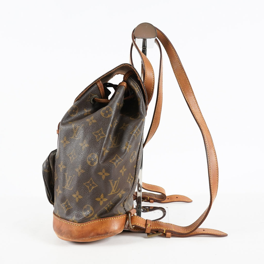 Louis Vuitton Mini Montsouris M51137 Monogram Canvas Brown Backpack 09E124070006