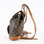 Louis Vuitton Mini Montsouris M51137 Monogram Canvas Brown Backpack 09E124070006