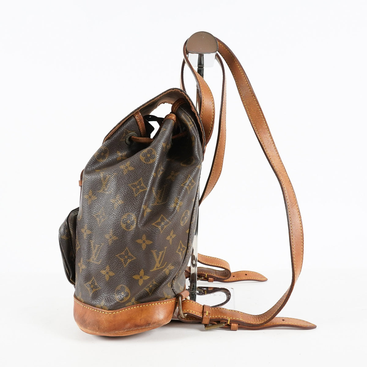 Louis Vuitton Mini Montsouris M51137 Monogram Canvas Brown Backpack 09E124070006
