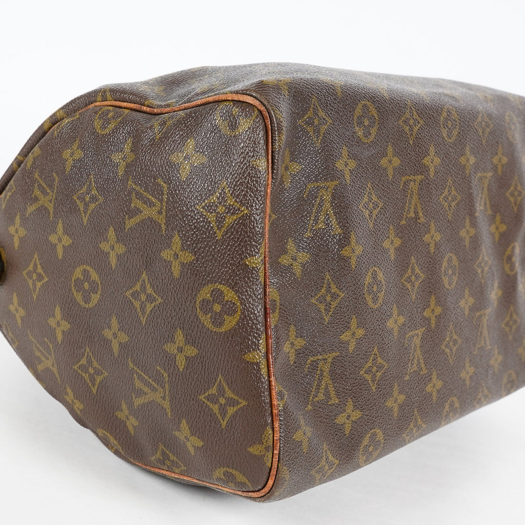 Louis Vuitton Monogram Speedy 30 Hand Bag M41526 Brown Vintage Used 07P034273507