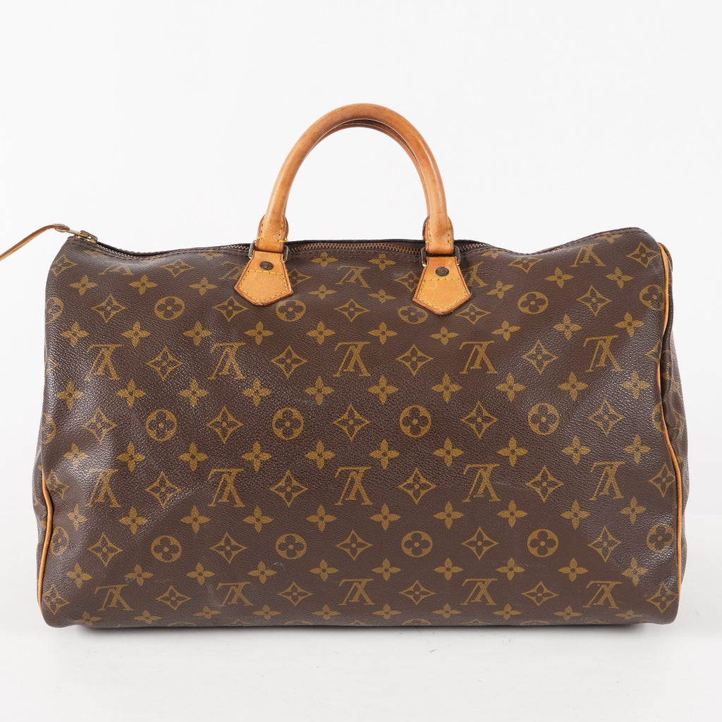 Authentic Louis Vuitton Monogram Speedy 40 Hand Boston Bag M41522 03E476380011
