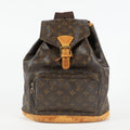 Louis Vuitton Montsouris GM M51135 Monogram Canvas Brown Backpack 09M024532016