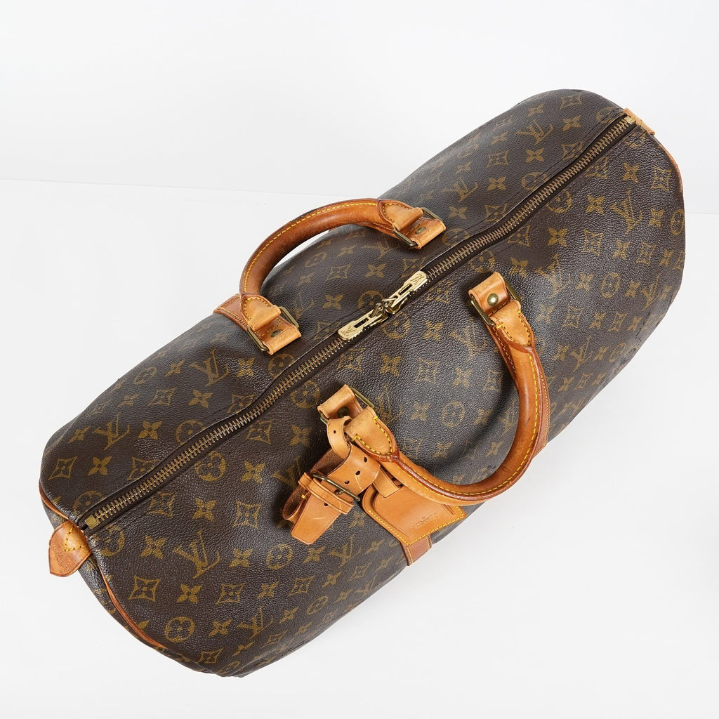 Louis Vuitton Keepall 50 Monogram Canvas Brown Used Duffle M41426 07E203410027