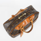 Louis Vuitton Deauville M47270 Monogram Canvas Brown Handbag Used 08E081980002