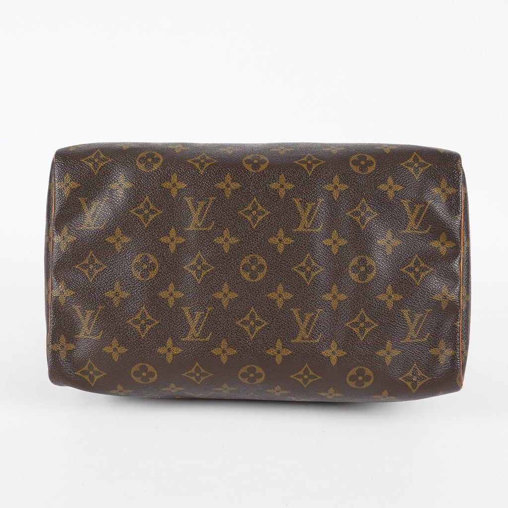 Louis Vuitton Monogram Speedy 30 Boston Handbag Brown Canvas M41526 07E067040029