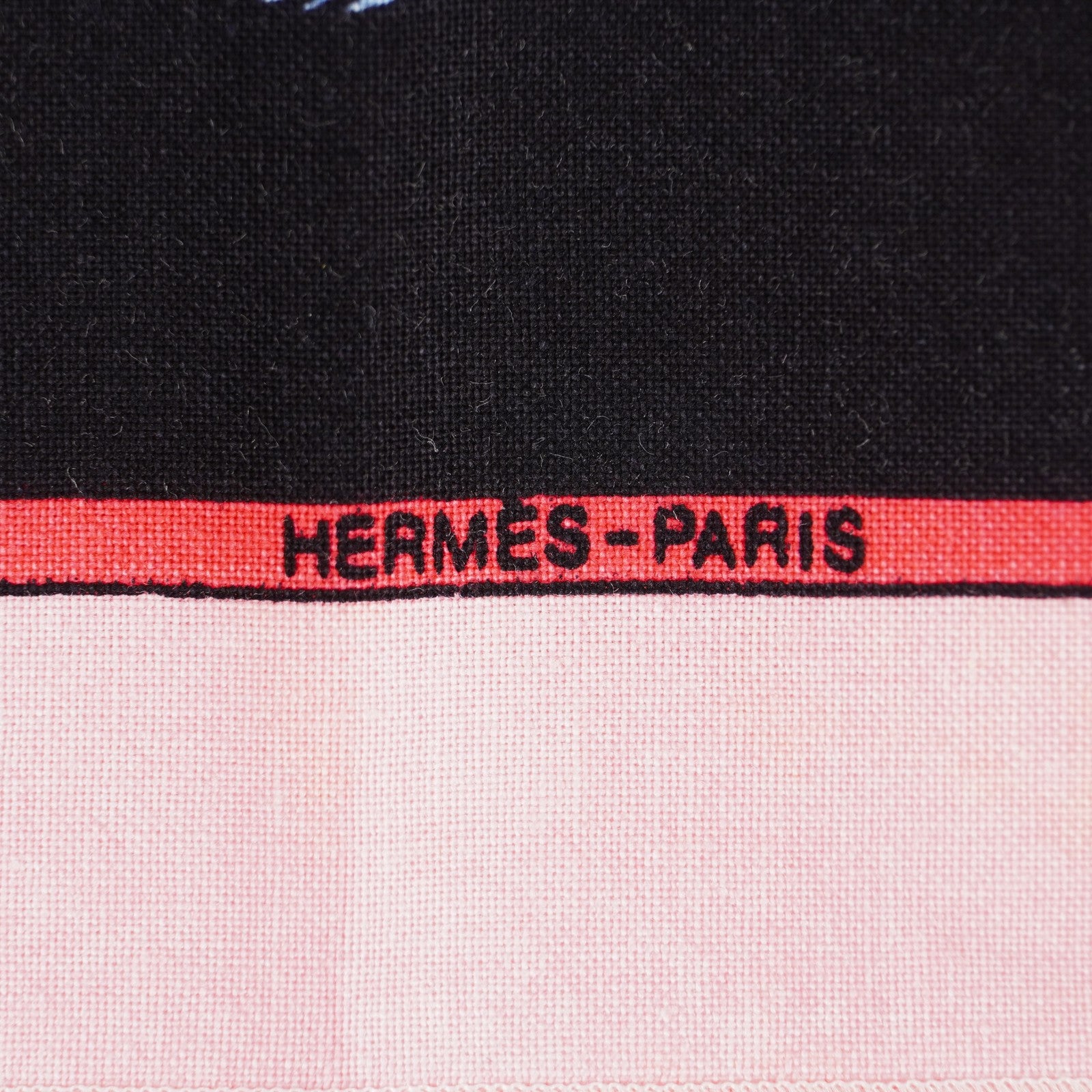 Hermes Carre 45 100% Cotton Napkin, Black with Blue, 03E13825017