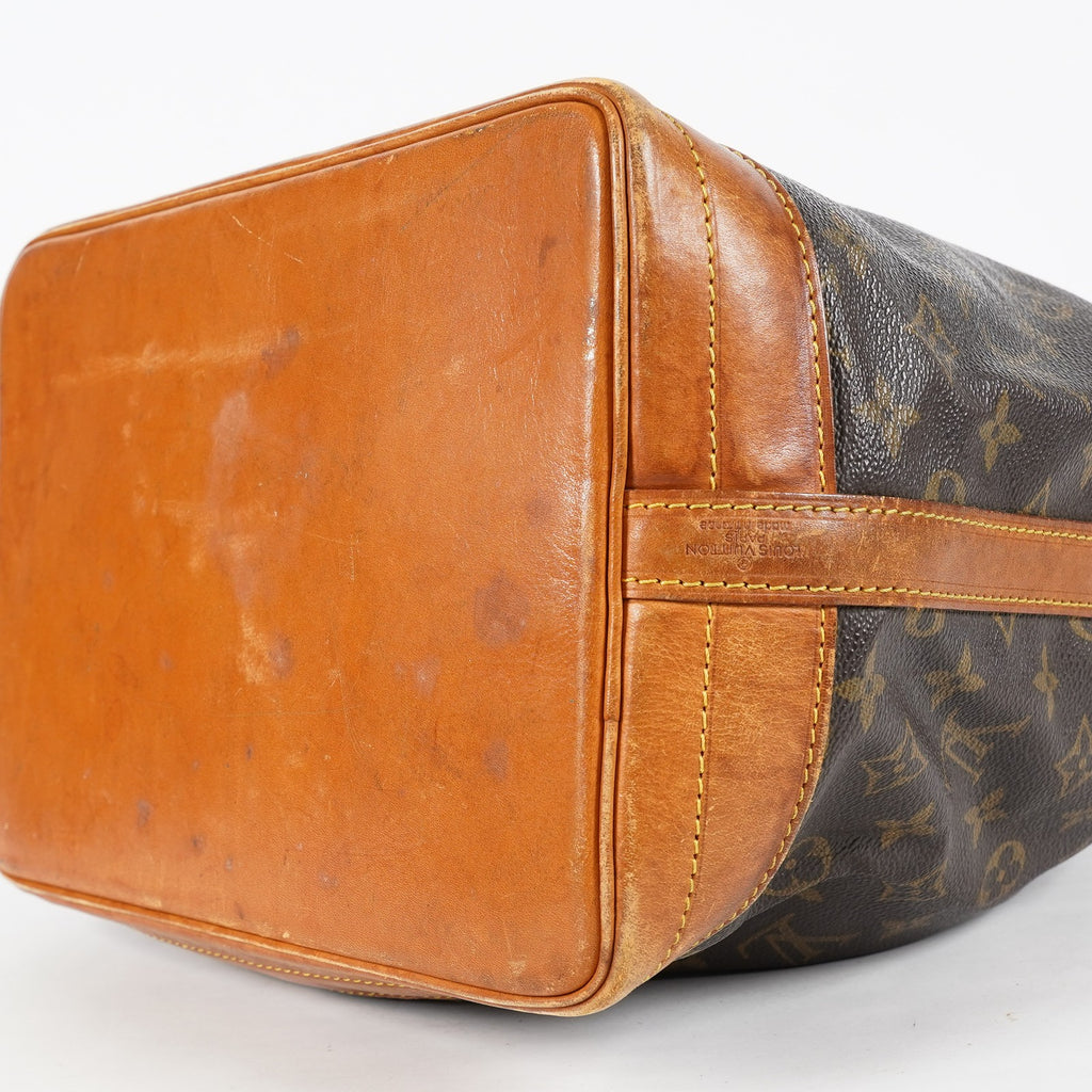 Louis Vuitton Noe GM M42224 Monogram Canvas Brown Used Bucket Bag 08A094576003