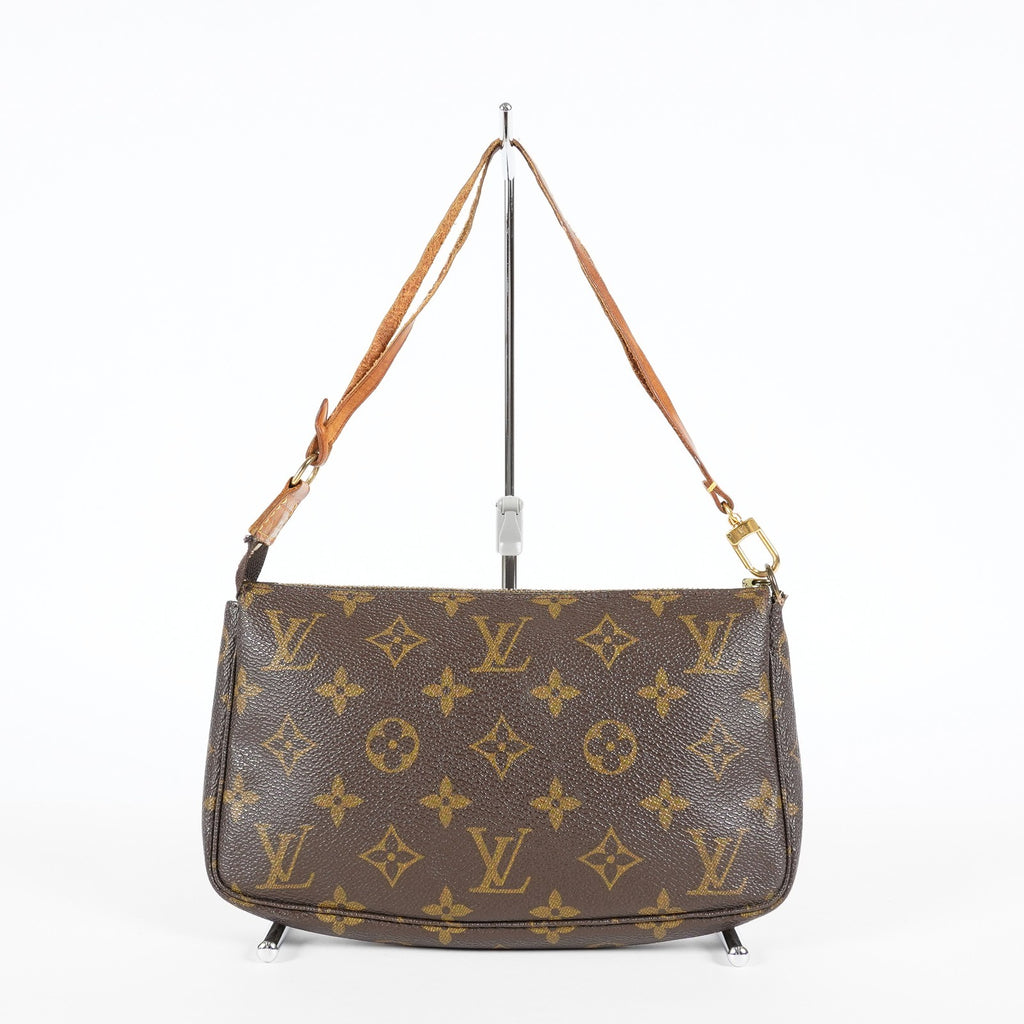 Louis Vuitton Monogram Pochette Accessoires Brown Bag M51980 Used 07E243410005
