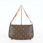 Louis Vuitton Monogram Pochette Accessoires Brown Bag M51980 Used 07E243410005