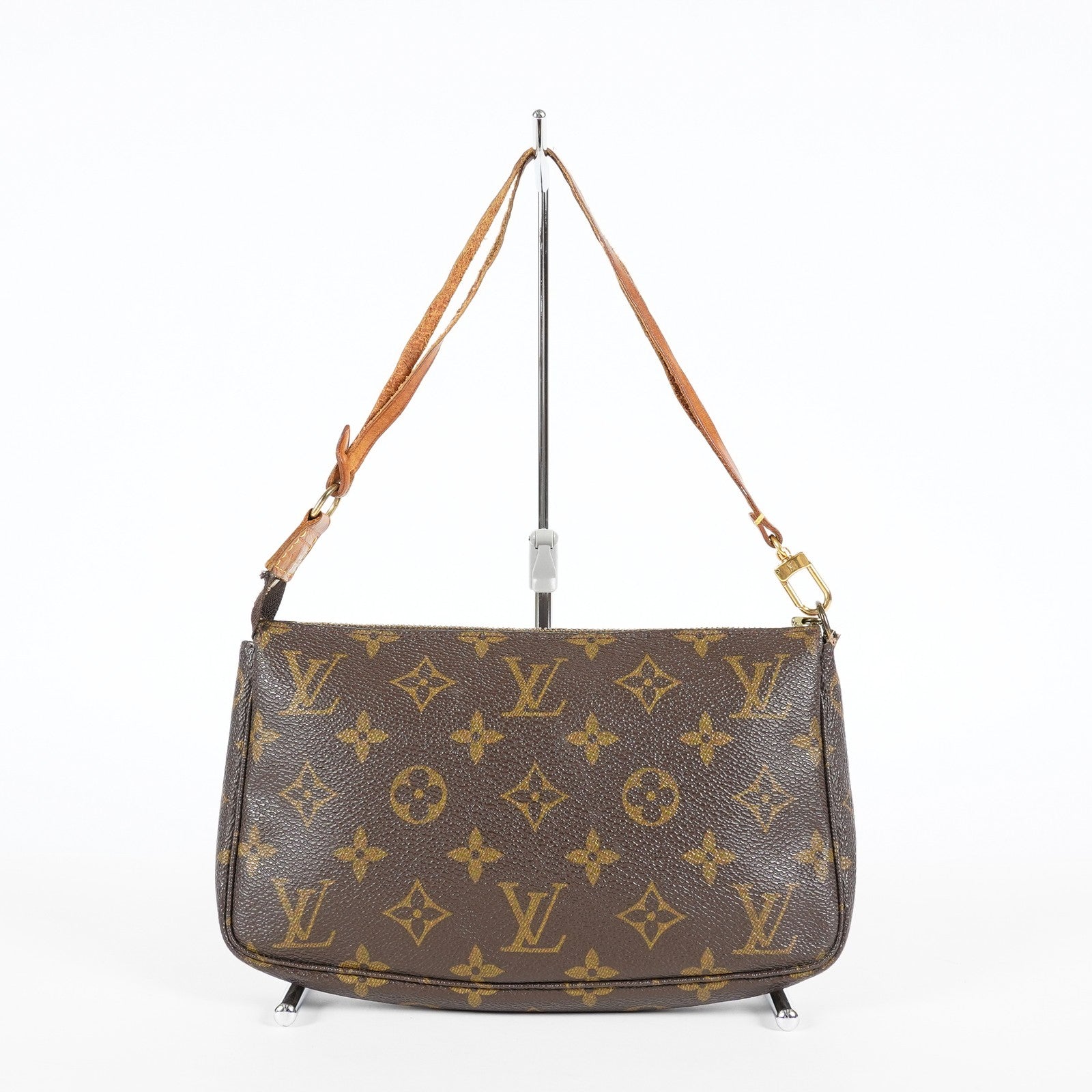 Louis Vuitton Monogram Pochette Accessoires Brown Bag M51980 Used 07E243410005