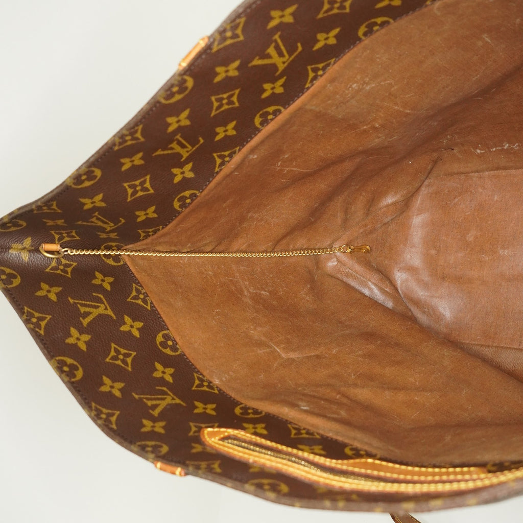 Louis Vuitton Sac Shopping Monogram Tote Brown Used vintage M51108 08M392492617