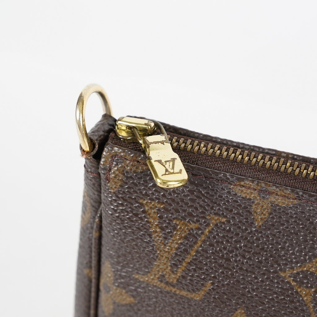 Louis Vuitton Pochette Accessoires Pouch M51980 Monogram Brown Used 07E082750007