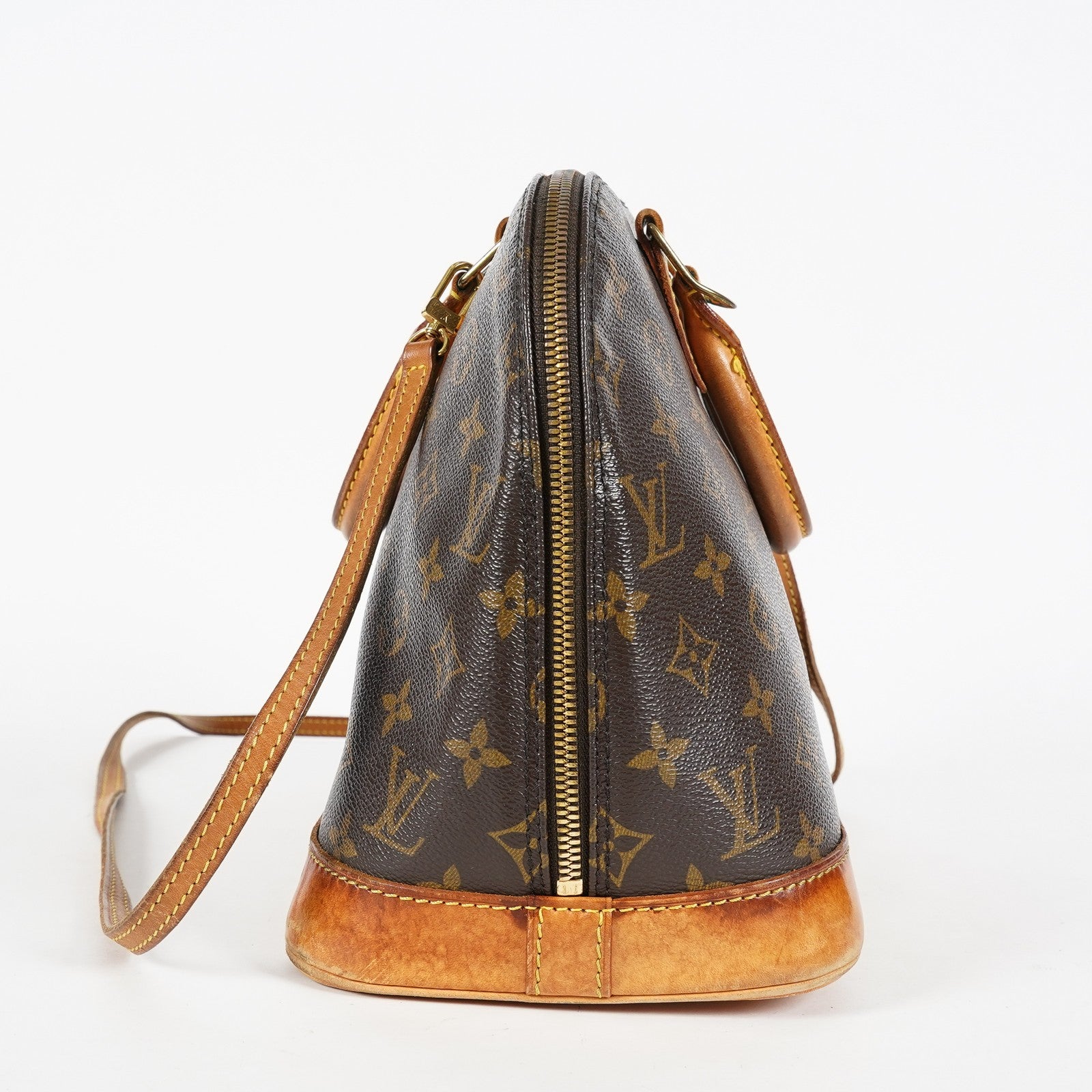 Louis Vuitton Alma PM Monogram Canvas Handbag Brown vintage M51130 07E062970017