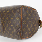 Louis Vuitton Monogram Speedy 30 Boston Handbag Brown Canvas M41526 07E124070030