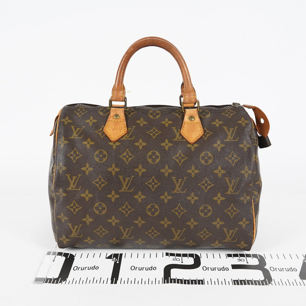 Louis Vuitton Speedy 30 Monogram Canvas Brown Boston Handbag M41526 08E065170002