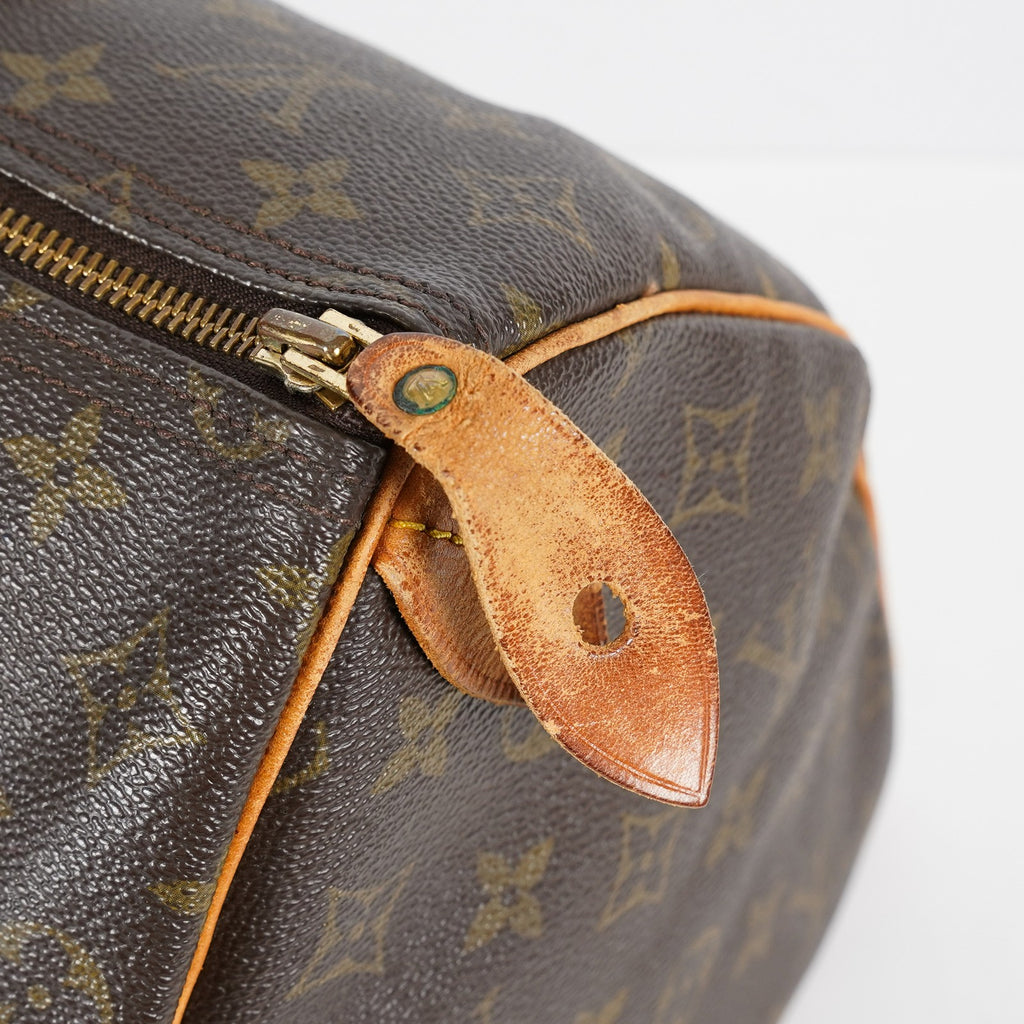 Louis Vuitton Speedy 35 M41524 Monogram Canvas Brown Used Handbag 08A365033603