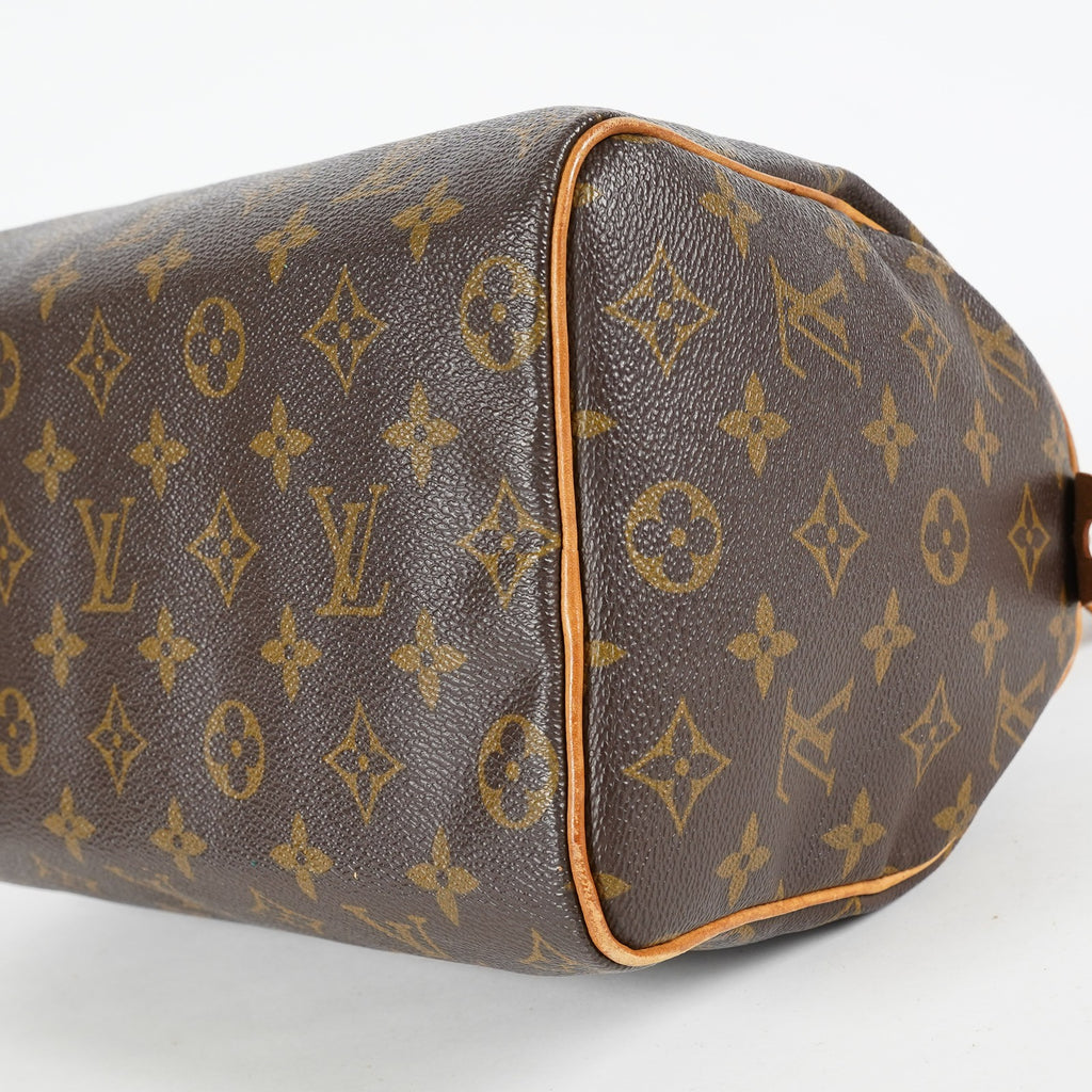 Louis Vuitton Speedy 25 M41528 Monogram Canvas Brown Handbag Boston 09A028408401