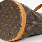 Louis Vuitton Monogram Bucket GM Shoulder Tote Bag Brown M42236 07E191760017