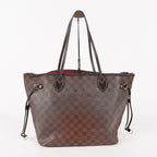 Louis Vuitton Neverfull MM Damier Ebene Red Interior Tote 05E053410016