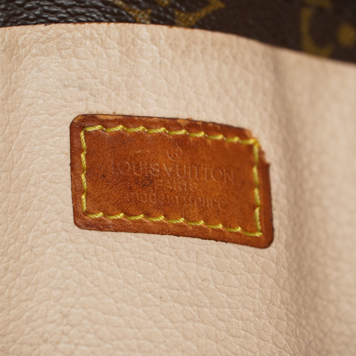Louis Vuitton Sac Plat M51140 Monogram Canvas Brown Used Tote Bag 09E192530010