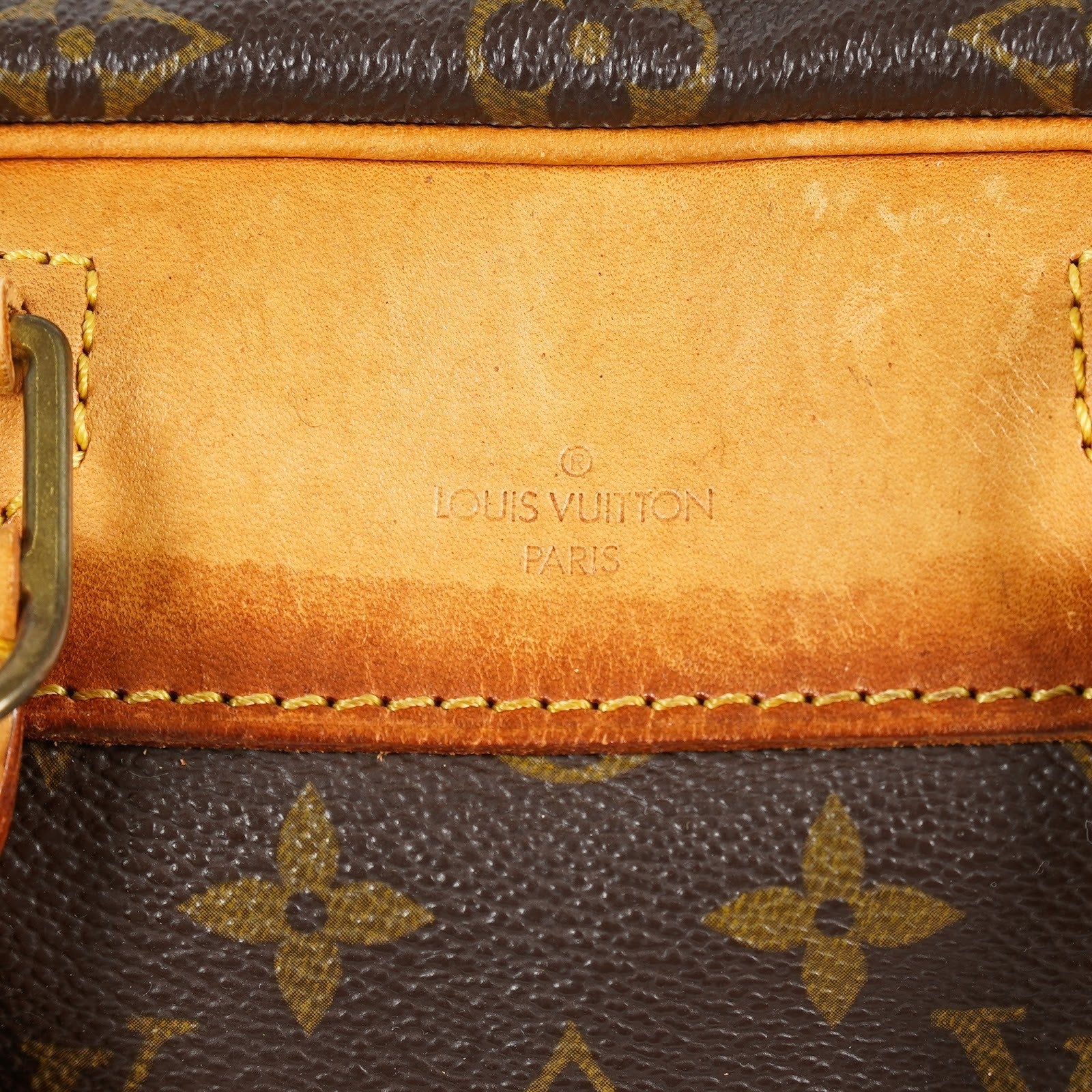 Louis Vuitton Deauville M47270 Monogram Canvas Brown Handbag Used 07E222640027