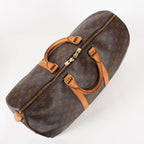 LOUIS VUITTON Keepall 50 M41426 Monogram Boston Bag Brown vintage 03E326820011