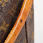 LOUIS VUITTON Looping GM Shoulder Bag Monogram Leather Brown M51145 05E053465029