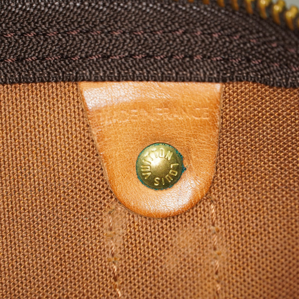 Louis Vuitton Keepall 55 Monogram Canvas Brown Duffle Bag M41424 08E073630002