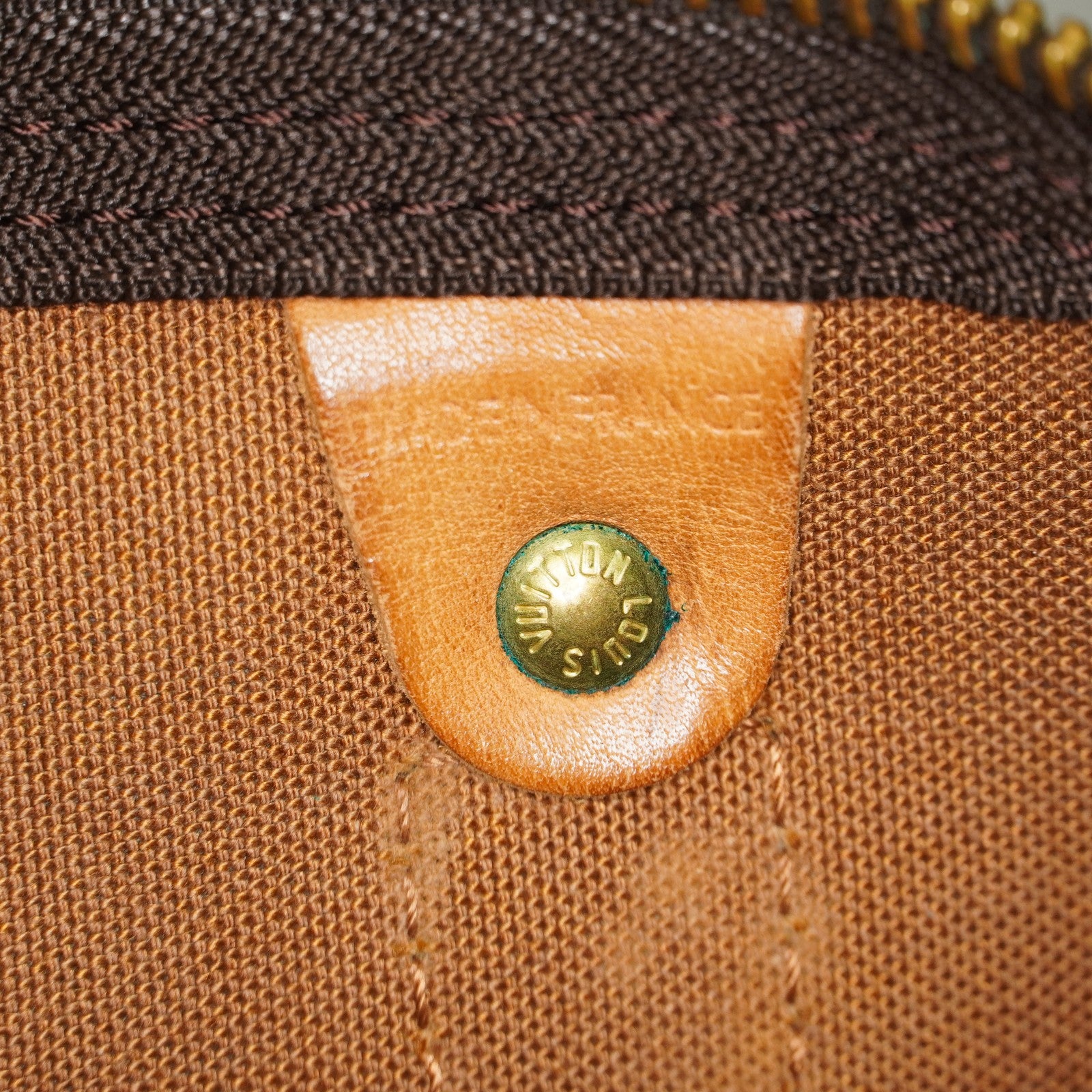 Louis Vuitton Keepall 55 Monogram Canvas Brown Duffle Bag M41424 08E073630002