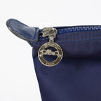 Longchamp Le Pliage Navy Nylon Long Handle Tote Shoulder Bag Used 08A06660003