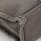 Hermes Fourre-Tout PM Tote Bag Canvas Gray Used Vintage Handbag 07E13825007