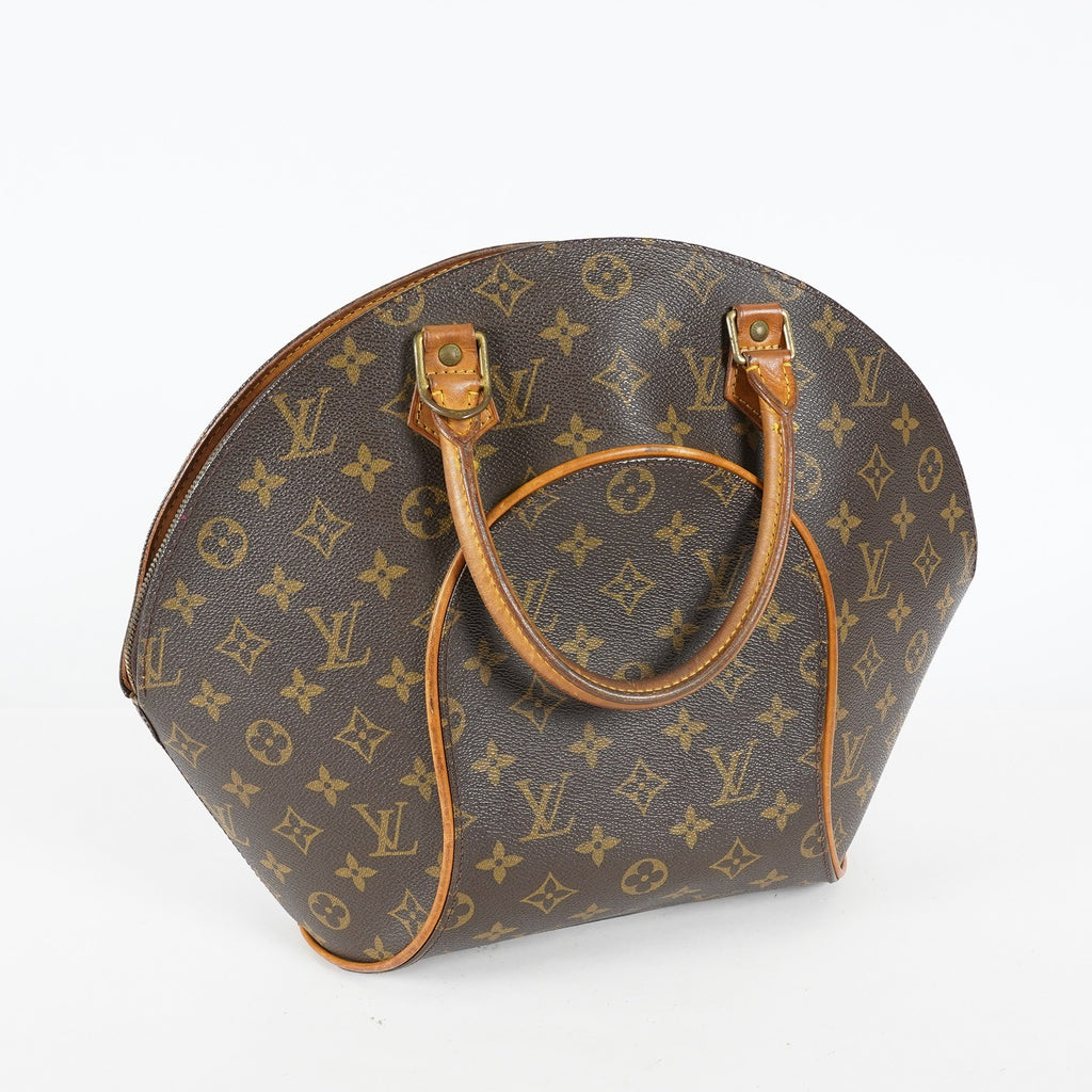 Louis Vuitton Ellipse MM M51126 Monogram Canvas Brown Used Handbag 09M363285708