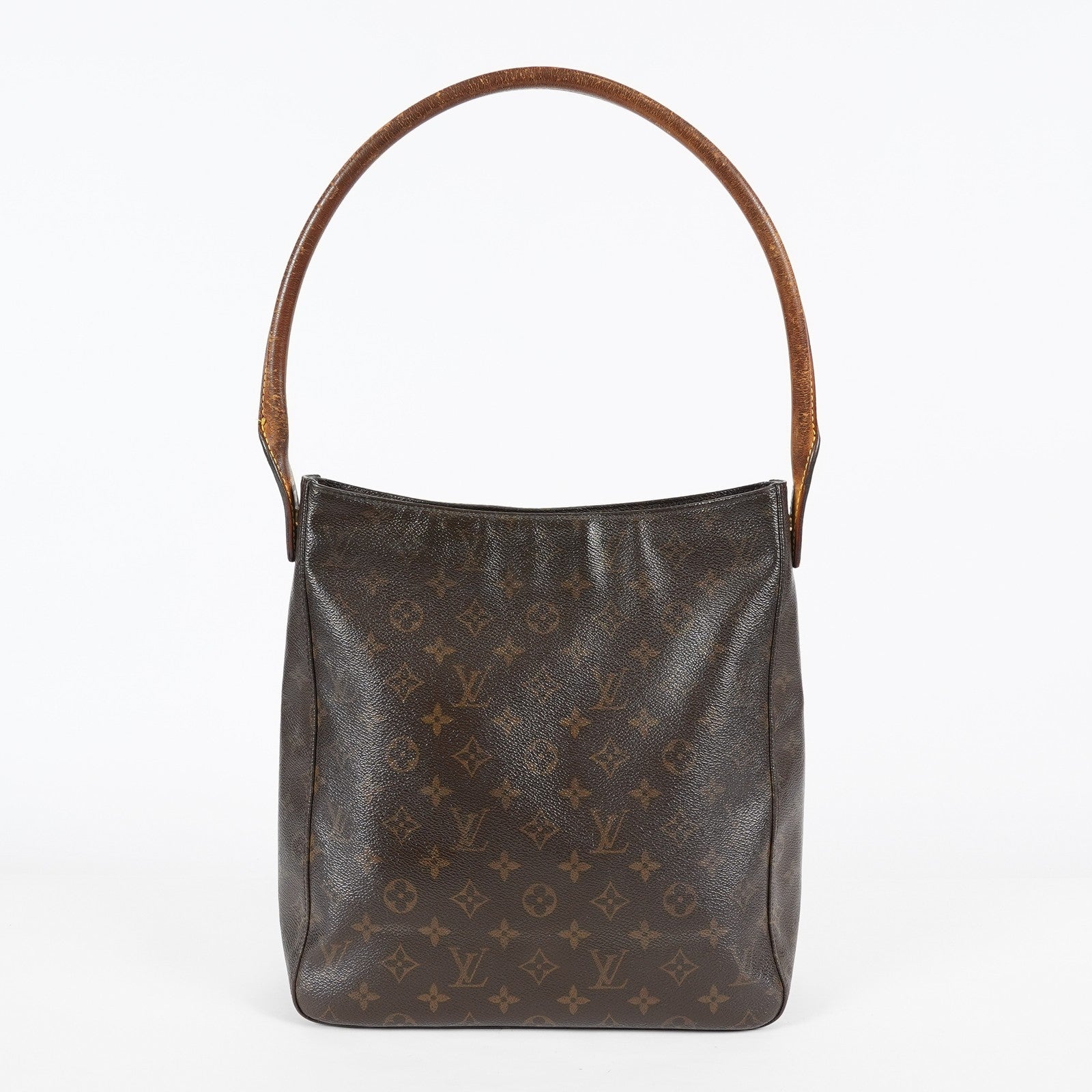 Louis Vuitton Looping GM M51145 Monogram Canvas Brown Hobo Bag Used 08A082917203