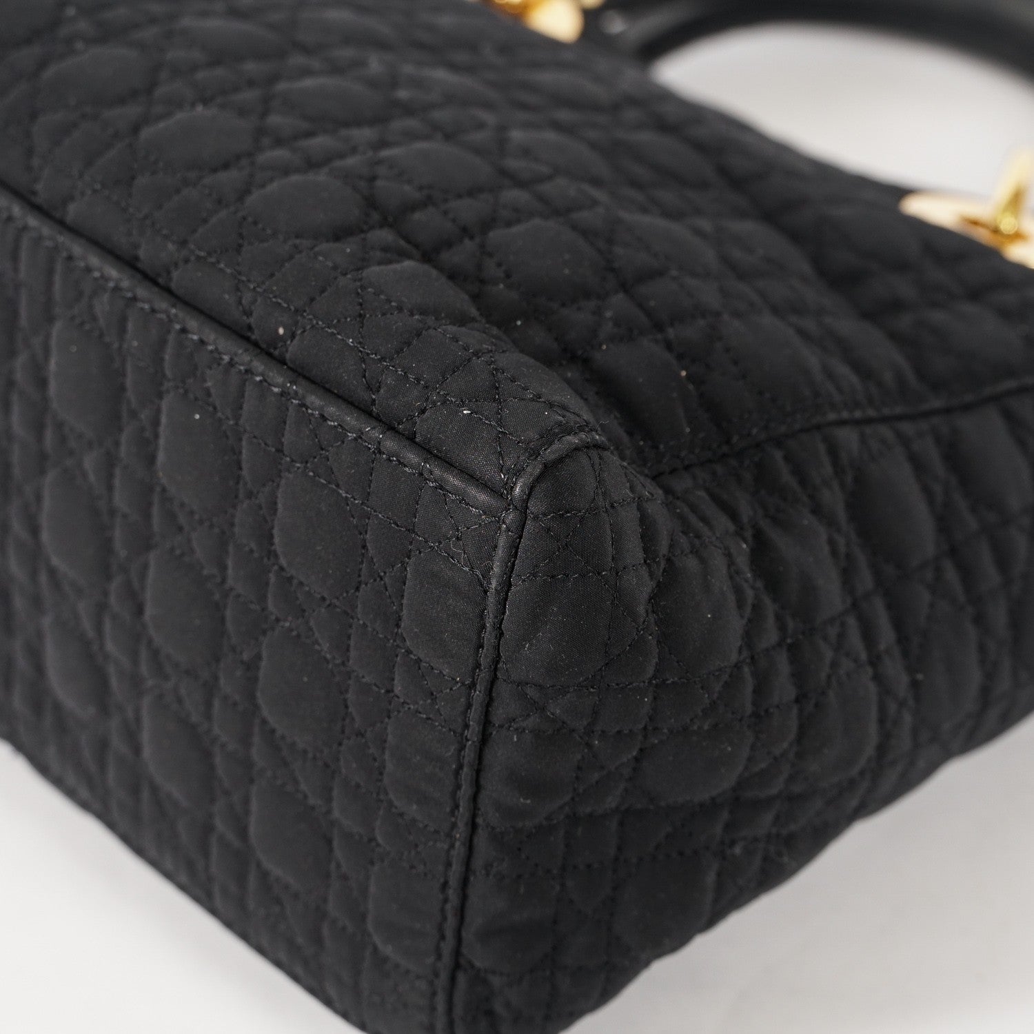 Christian Dior Black Nylon Medium Lady DIOR Bag VINTAGE 12E263850008