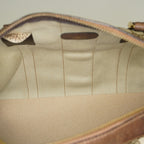 Gucci Vintage GG Supreme Sherry Line Mini Boston Bag Beige Leather 07E052640017