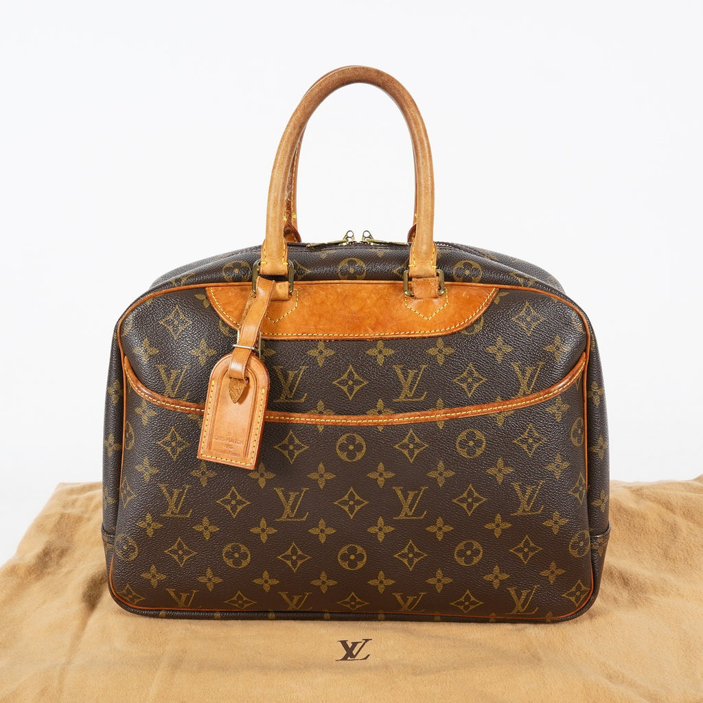 Louis Vuitton Deauville M47270 Monogram Canvas Brown Handbag Used 08E081980002