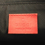 Gucci GG Canvas Handbag Pochette 24cm Beige Red Vintage Used 08M022308023