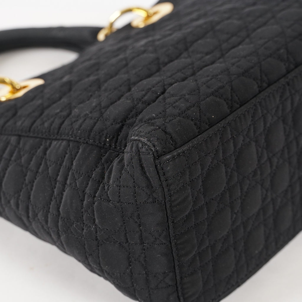 Christian Dior Black Nylon Medium Lady DIOR Bag VINTAGE 12E263850008
