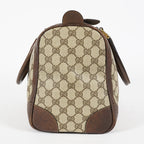 Gucci Vintage GG Supreme Sherry Line Mini Boston Bag Beige Leather 07E052640017
