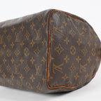 Louis Vuitton Speedy 30 M41526 Monogram Canvas Brown Used Handbag 08A045090803